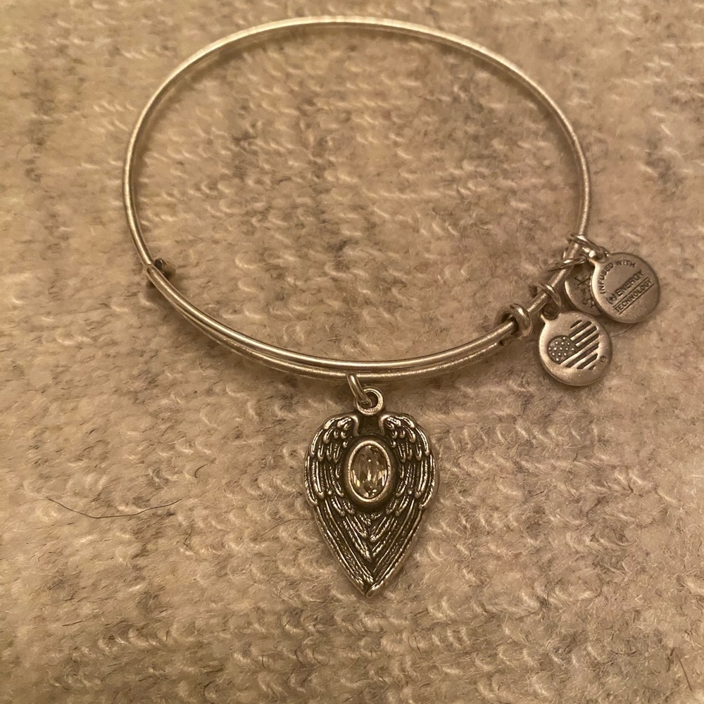Alex and Ani Silver Angel Wing Charm Bracelet